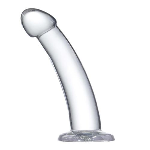 Glazed zakrivljeni prozirni dildo 16cm ili 18cm slika 16