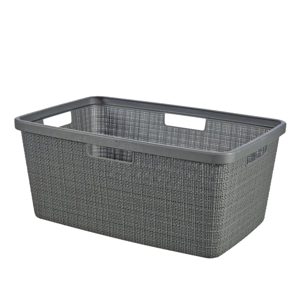Curver korpa za cisti veš 46L siva JUTE  slika 1