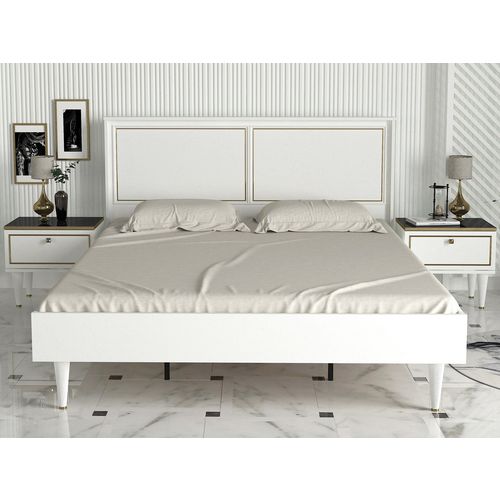 Ravenna - White White
Gold Double Bedstead slika 2