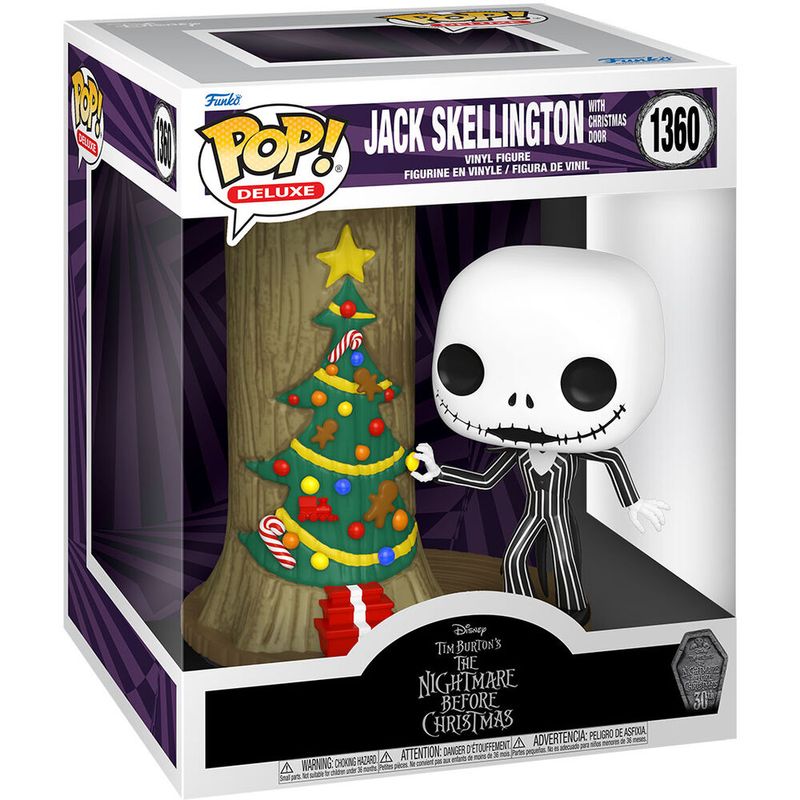 FUNKO POP Deluxe Disney Figura Noćna mora prije Božića 30. obljetnica Jack Skellington s Božićnim vratima image