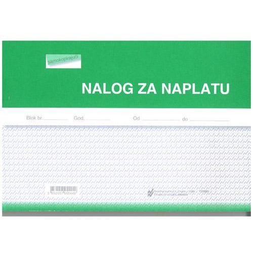 NN-NCR NALOG ZA NAPLATU; Blok 3 x 50 listova, 21 x 14,8 cm slika 2