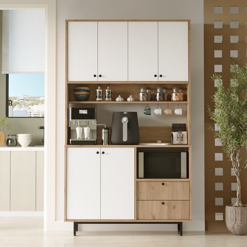 RE7-SW OakWhite Multi Purpose Cabinet slika 1