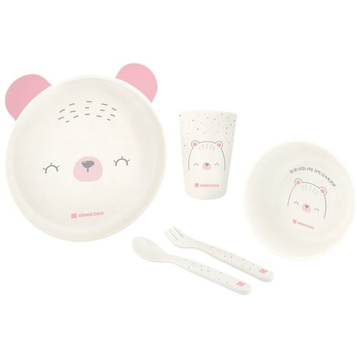 Kikka Boo Set za jelo Bear With Me, Pink slika 1