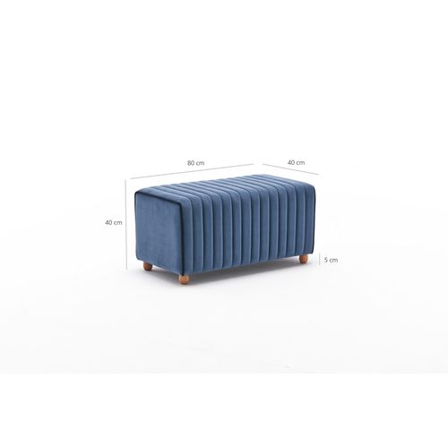 Mabel Puf - Blue Blue Pouffe slika 7