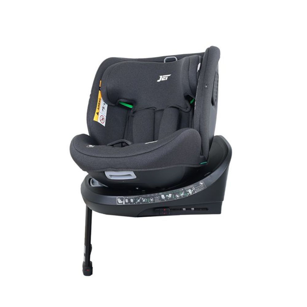 Jungle Rotirajuća autosjedalica JET 360° i-Size Isofix, Crna slika 3