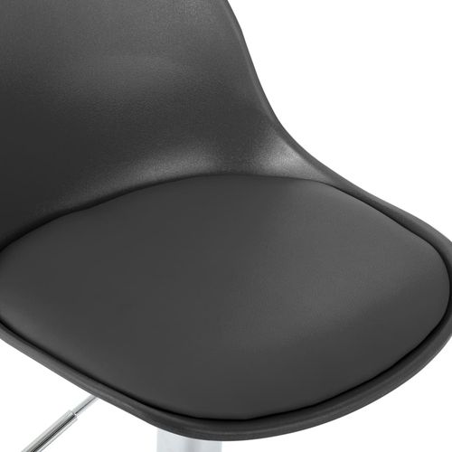 Barska stolica od umjetne kože siva slika 38