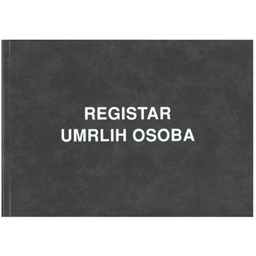 I-623 REGISTAR UMRLIH OSOBA (Obrazac 3); Knjiga 400 stranica, 34,5 x 24 cm slika 1