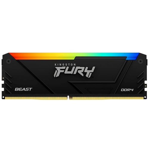 KINGSTON DIMM DDR4 16GB 3200MT/s KF432C16BB12A/16 FURY Beast RGB Black slika 2