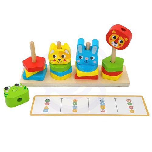 WOOPIE GREEN Montessori puzzle piramida životinje 27 kom slika 4