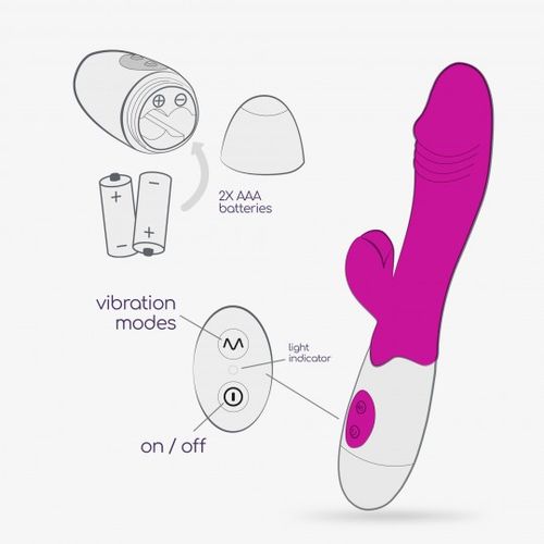 CRUSHIOUS LOLLIPOP RABBIT VIBRATOR WITH WATERBASED LUBRICANT INCLUDED slika 5