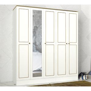 Ravenna 5 Kapılı - White White
Gold Wardrobe