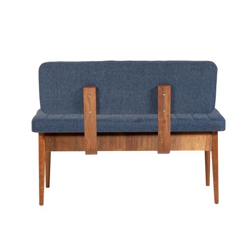 Hanah Home Vina Walnut Dark Blue Walnut - Tamno plavi produživi trpezarijski sto i set stolica (5 delova) slika 11