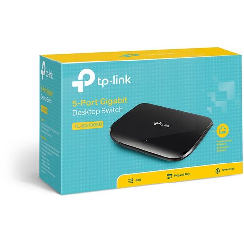 Switch TP-LINK TL-SG1005D Gigabit 5x RJ45 10 100 1000Mbps plasticno kuciste slika 3