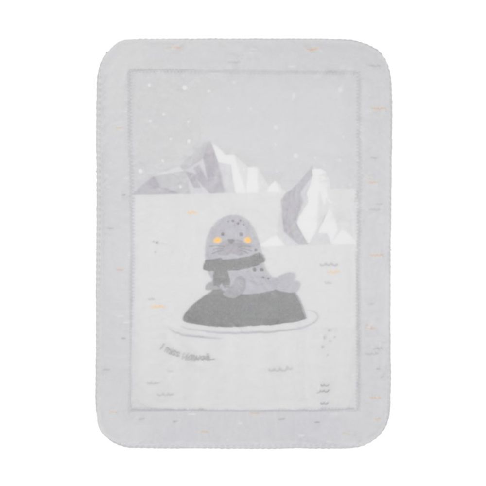 Kikka Boo Super mekana dekica Seally Me 80x110cm, Grey slika 1