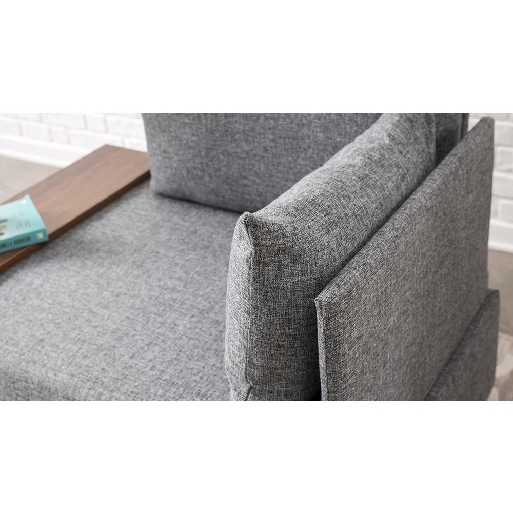 Fotelja Fly Armchair Right - Siva, Jednosjed slika 5