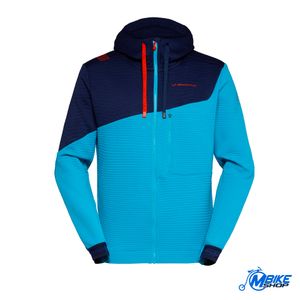 La Sportiva Muški duks na zakopčavanje sa kapuljačom Method, Tropic Blue/Deep Sea