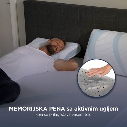 Naddušek sa efektom hlađenja Vitapur MemoSilver Premium Fresh 5+2 – 7 cm white 180x200 cm slika 6