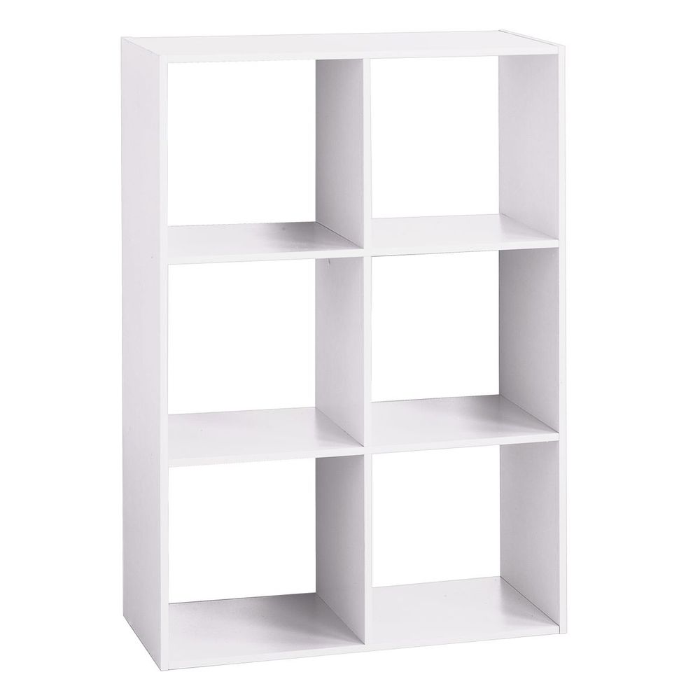 FIVE stalak sa 6 polica 67,5x32x100,5 cm drvo bijela 138909c slika 1