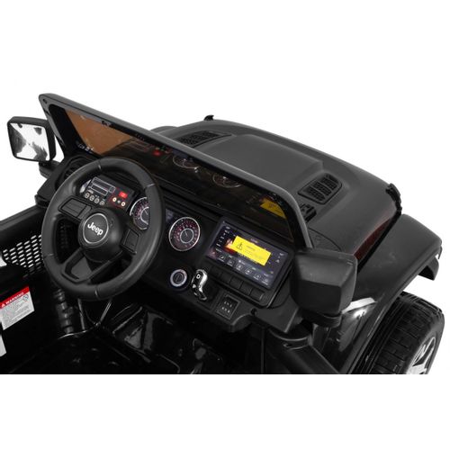 Licencirani auto na akumulator Jeep Wrangler Rubicon 4x4 - crni slika 9