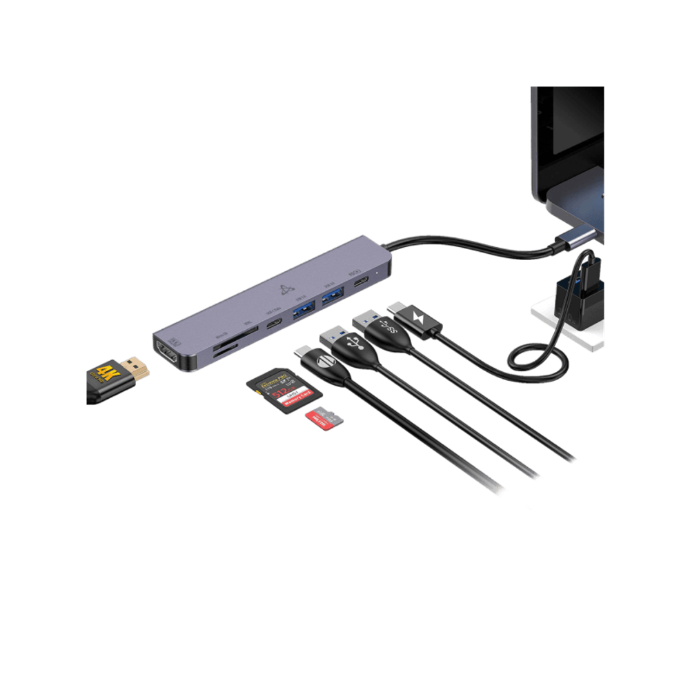 SBOX Adapter USB TYPE-C 7u1 / HUB H-999 USB-C slika 2