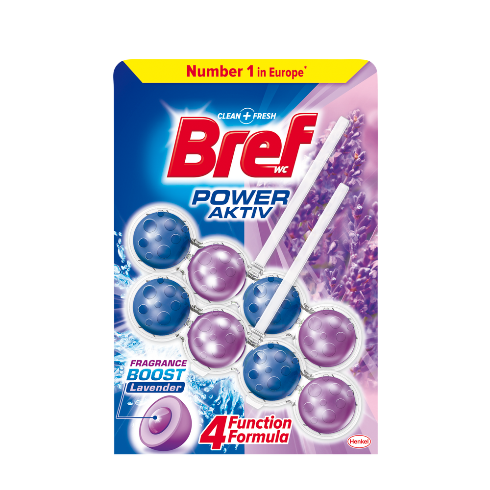 Bref Power Aktiv osvježivač WC šolje Lavender 2x50g slika 1