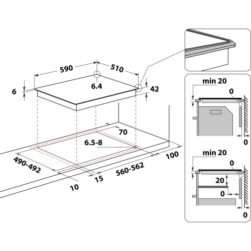 Whirlpool AKT 8601 IX ugradna staklokeramička ploča slika 3