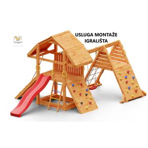 Usluga montaže za drveno dječje igralište BUFFALO SPIDER