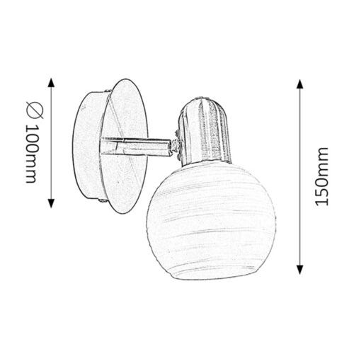 Rabalux Aurel spot E14 1x40W opal Spot rasveta slika 2