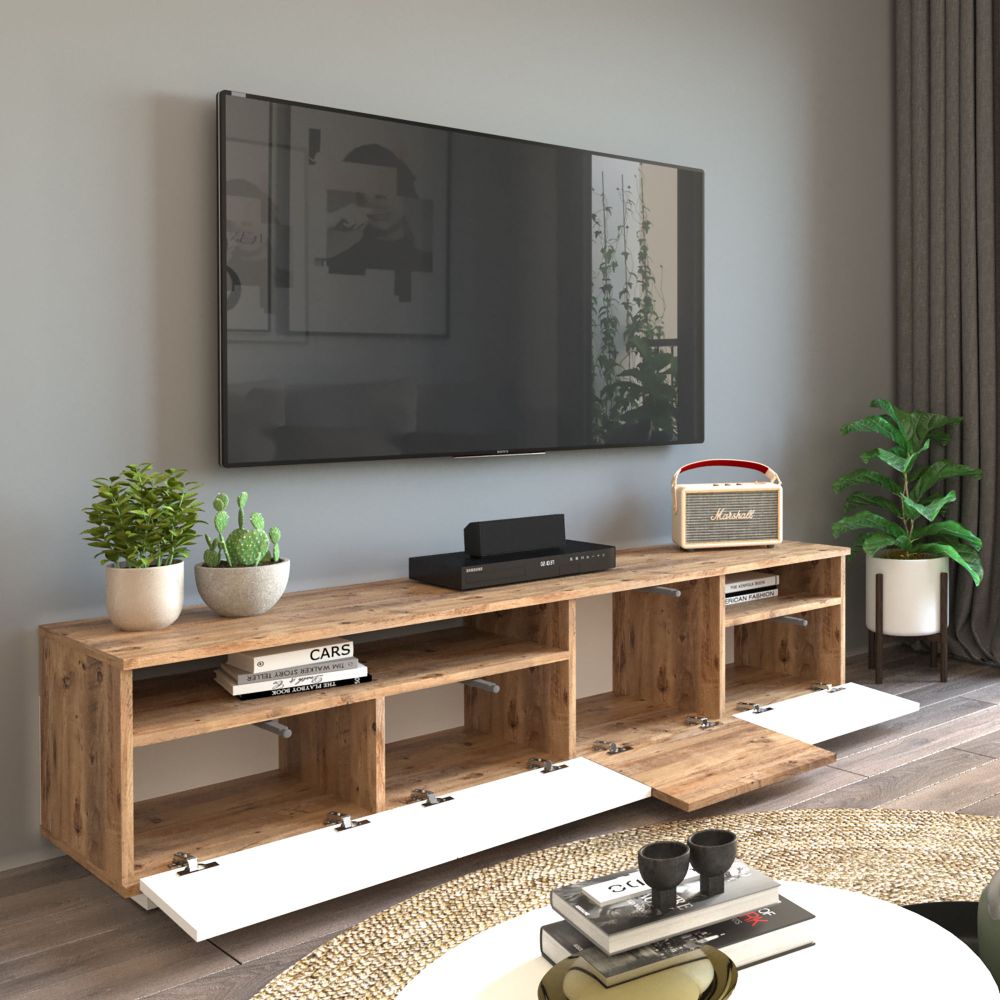 FR5 - AW Atlantic Pine Bijeli TV Stalak slika 5