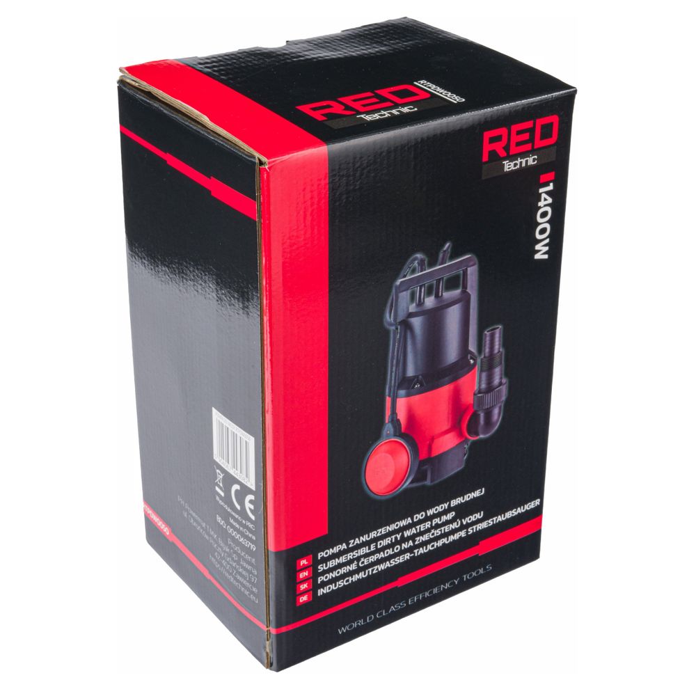 Potopna pumpa za čistu i prljavu vodu s plovkom 1400 W – RTPDW0050 slika 7