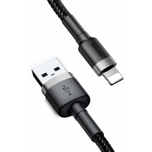 Baseus Cafule USB Lightning kabel 2,4A 1m (sivo+crno) slika 2