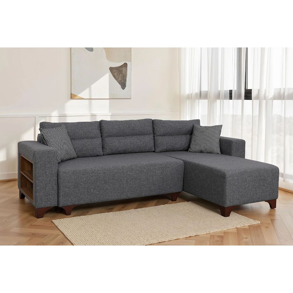 Ugaona Sofa Tloft Mini - Sivi slika 1