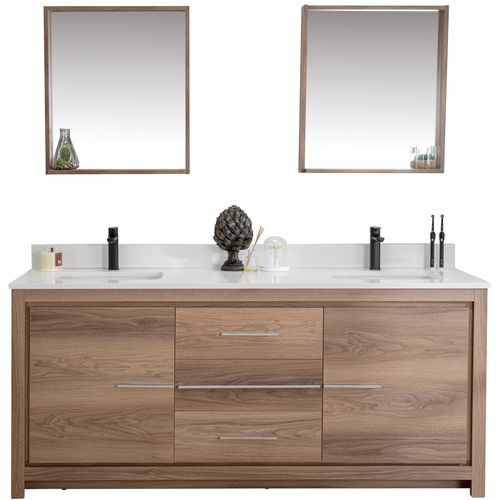 Hanah Home Superior 72 - Walnut Walnut
White Bathroom Furniture Set (3 Pieces) slika 7