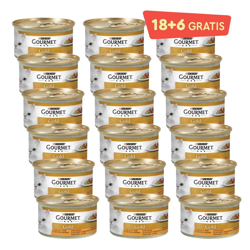 Gourmet Gold piletina/jetra 85 g (18 + 6 BONUS) slika 1