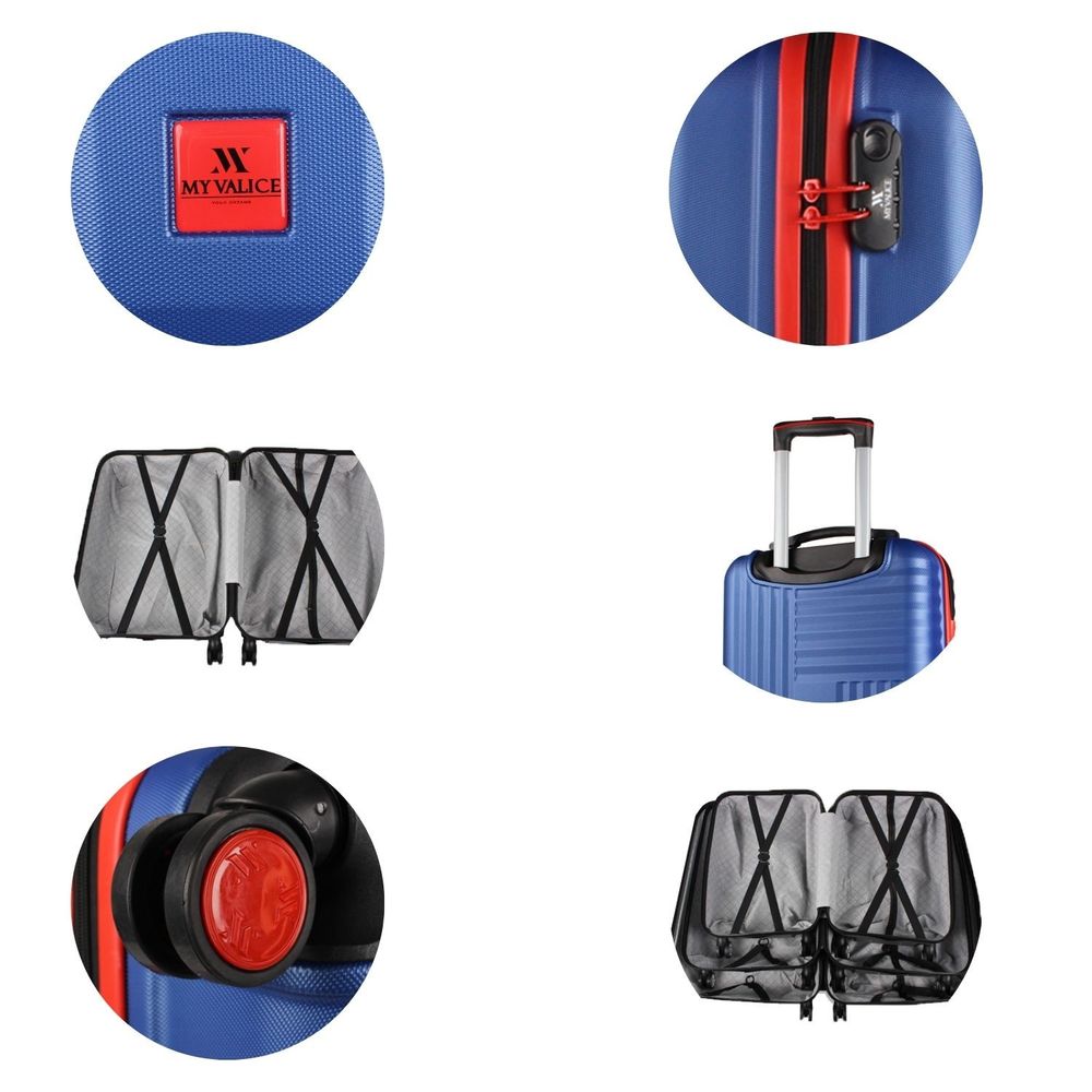 Set Kofera 8128 u Mornarsko Plavoj (3 Komada) slika 4