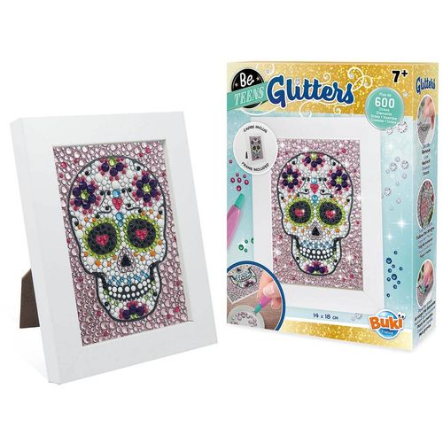 Buki® Kreativni set za stvaranje fotografija s kristalima Glitters Mexican Skull slika 1