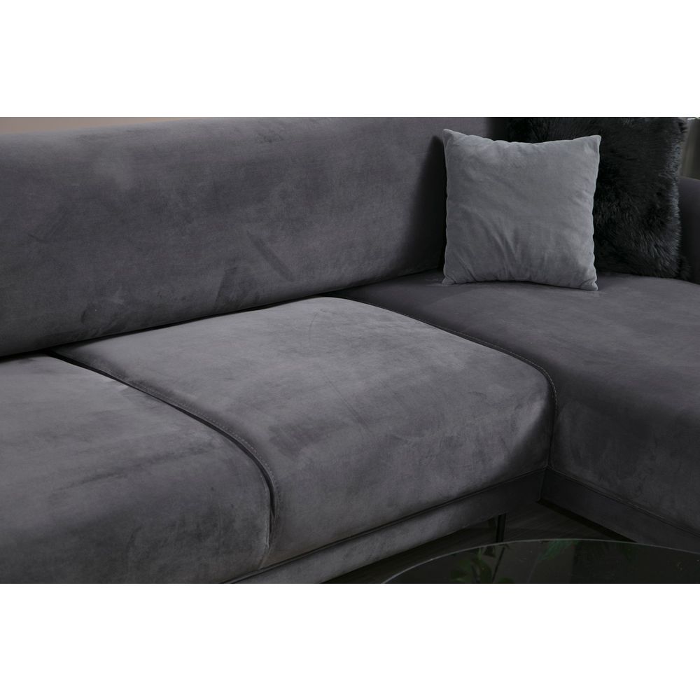 Kutna Sofa na Razvlačenje - Anthracite (L3-Chl) slika 6