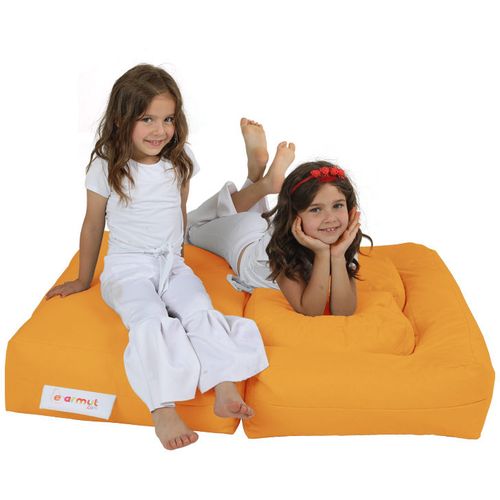 Atelier Del Sofa Vreća za sjedenje, Kids Double Seat Pouf - Orange slika 7