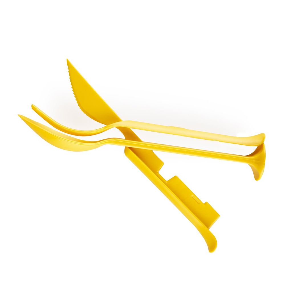 Evolite Set kašika, viljuška i nož Combo Cutlery, Žuta slika 5