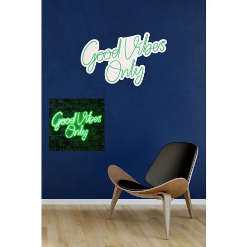 Wallity Ukrasna plastična LED rasvjeta, Good Vibes Only 2 - Green slika 3