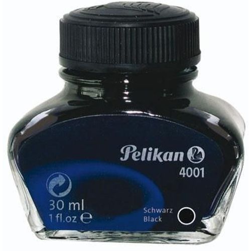 Tinta za nalivpero Pelikan, 4001, 30 ml, crna slika 2