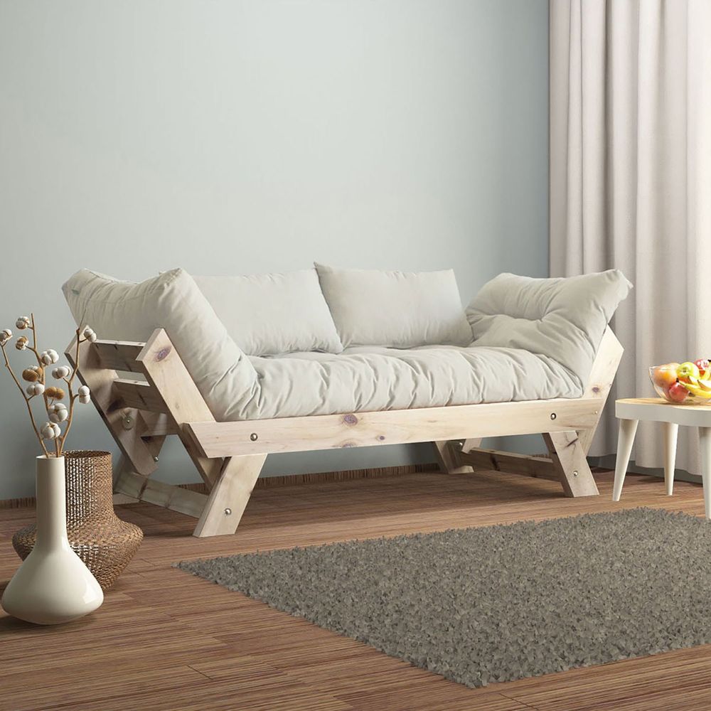 Dvosjed sofa CPT8129-210 - boje: Prirodna, Bijeli vrt slika 1