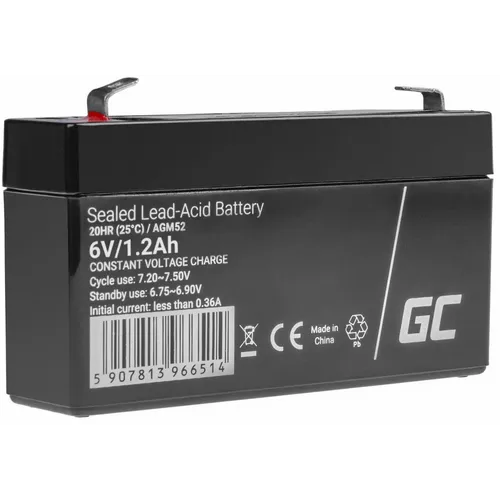 Baterija Green Cell AGM52, 6V, 1.2Ah, VRLA, bez održavanja slika 1