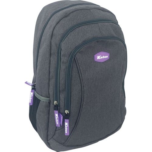 Karbon školski ruksak 3 zip grey slika 2