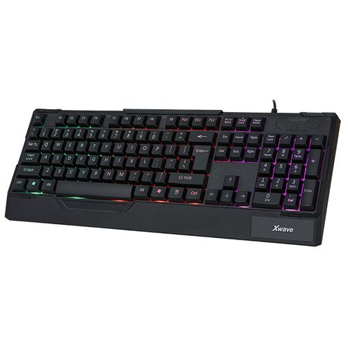 Xwave XL 01 Tastatura gejmerska sa RGB pozadinskim osvetljenjem,USA slova,crna slika 2