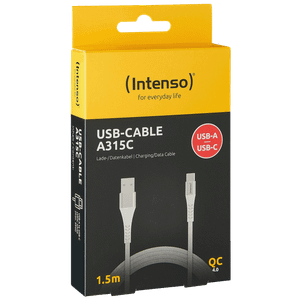 (Intenso) USB kabel za smartphone, USB-A to USB type C, 1.5 met. - USB-Cable A315C