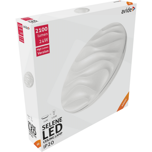 Avide Plafonjera LED, Selene, 24W, 2100 lm, 4000K, IP20 - ACLO38NW-24W-SEL slika 2