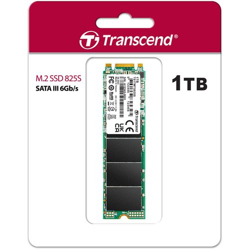 Transcend TS1TMTS825S 1TB, M.2 2280 SSD, SATA3 B+M Key, TLC slika 1
