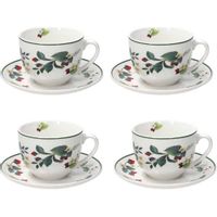 Set šolja za kafu 4/1 Sweet berry  260 cc porcelan