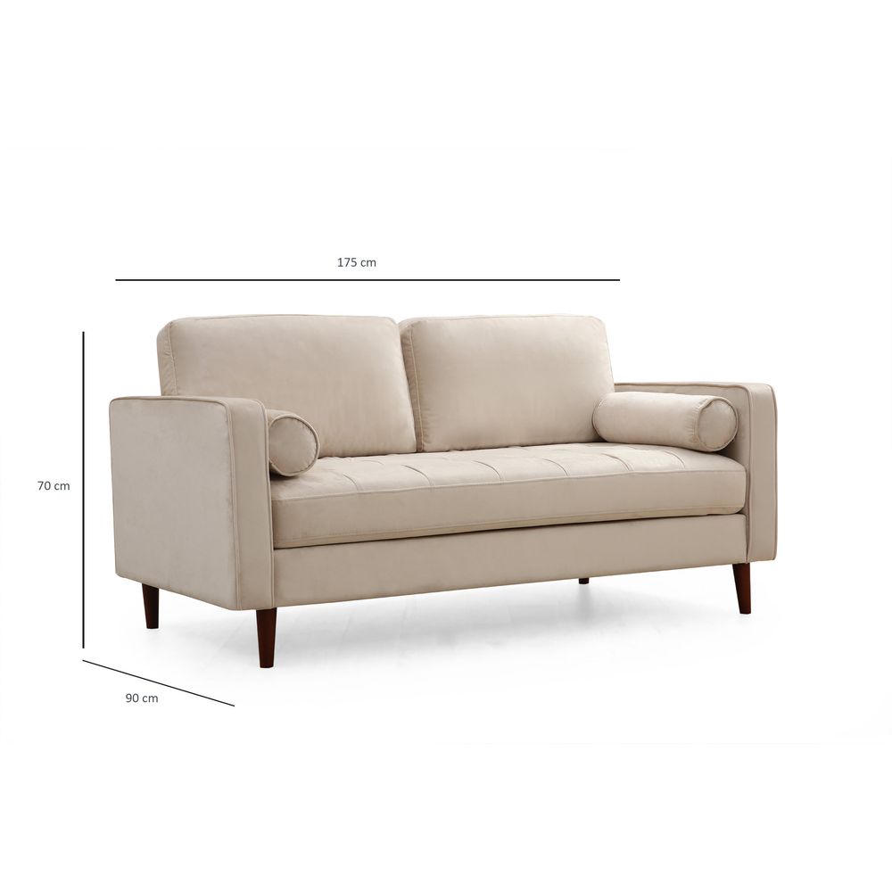 Sofa Rome - Bež 2-Sjedalni slika 12